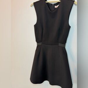 Perfect Little Black Dress | Cinched Waist & Studded Belt | Size S